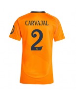 Real Madrid Daniel Carvajal #2 Venkovní Dres pro Dámské 2024-25 Krátký Rukáv